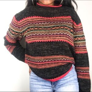 Tiara Fair Isle Chunky Pullover Sweater